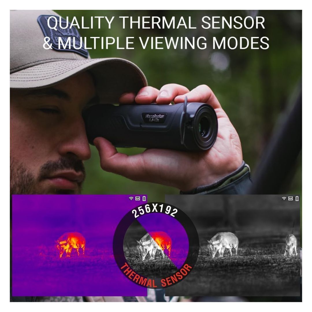 ATN BlazeSeeker 210 1.5-12x 12-Micron Thermal Imaging Monocular with 256x192 Sensor and 10mm Lens