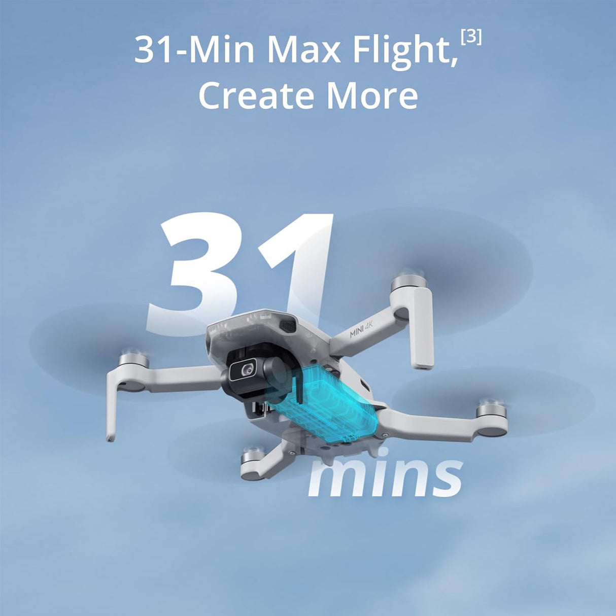 DJI Mini 4K Drone with 4K UHD Camera with 128GB MicroSDXC Memory Card and Drone Bag Bundle