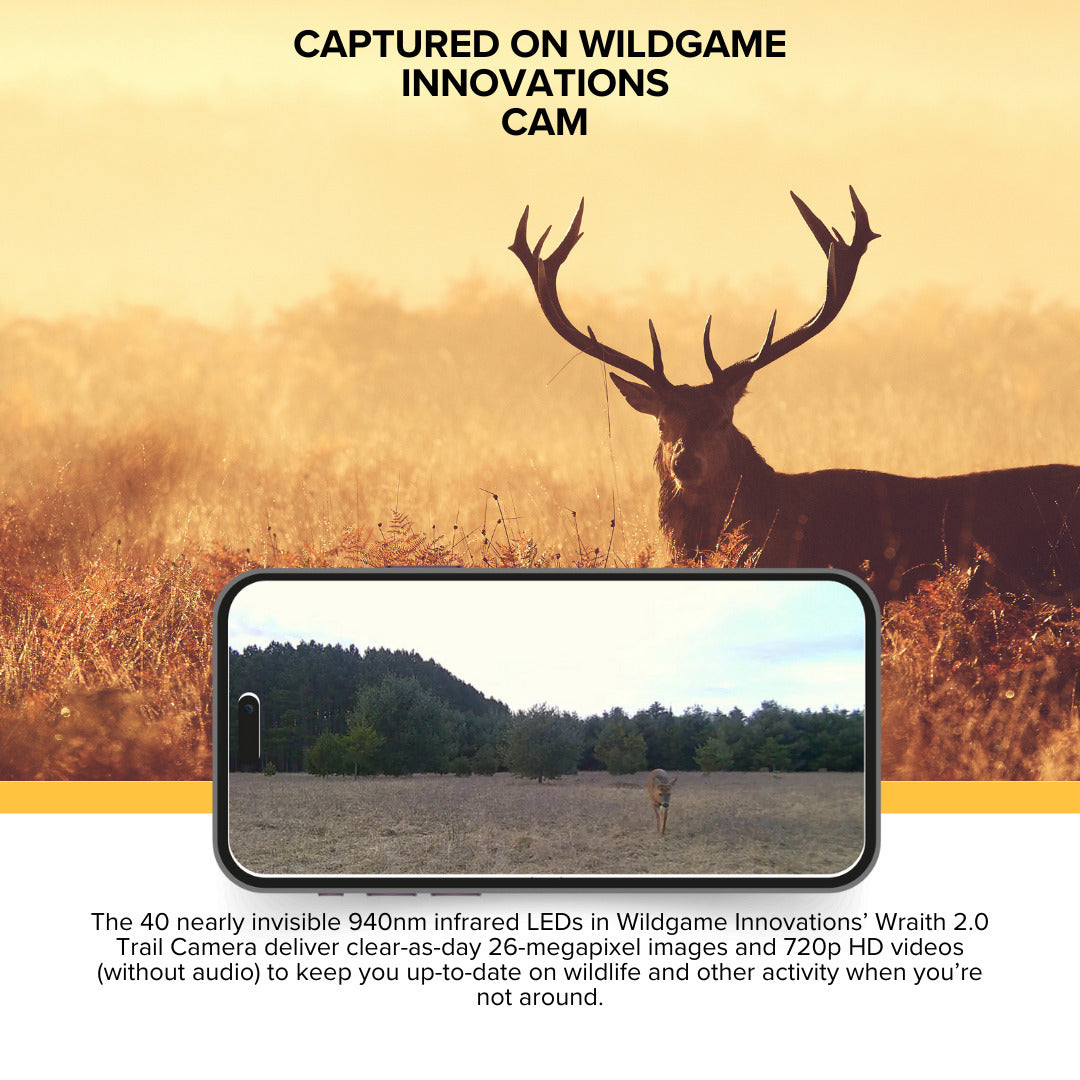 Wildgame Innovations Wraith 2.0 Trail Camera with 32GB Ultra SDHC Memory Card and Card Reader Bundle