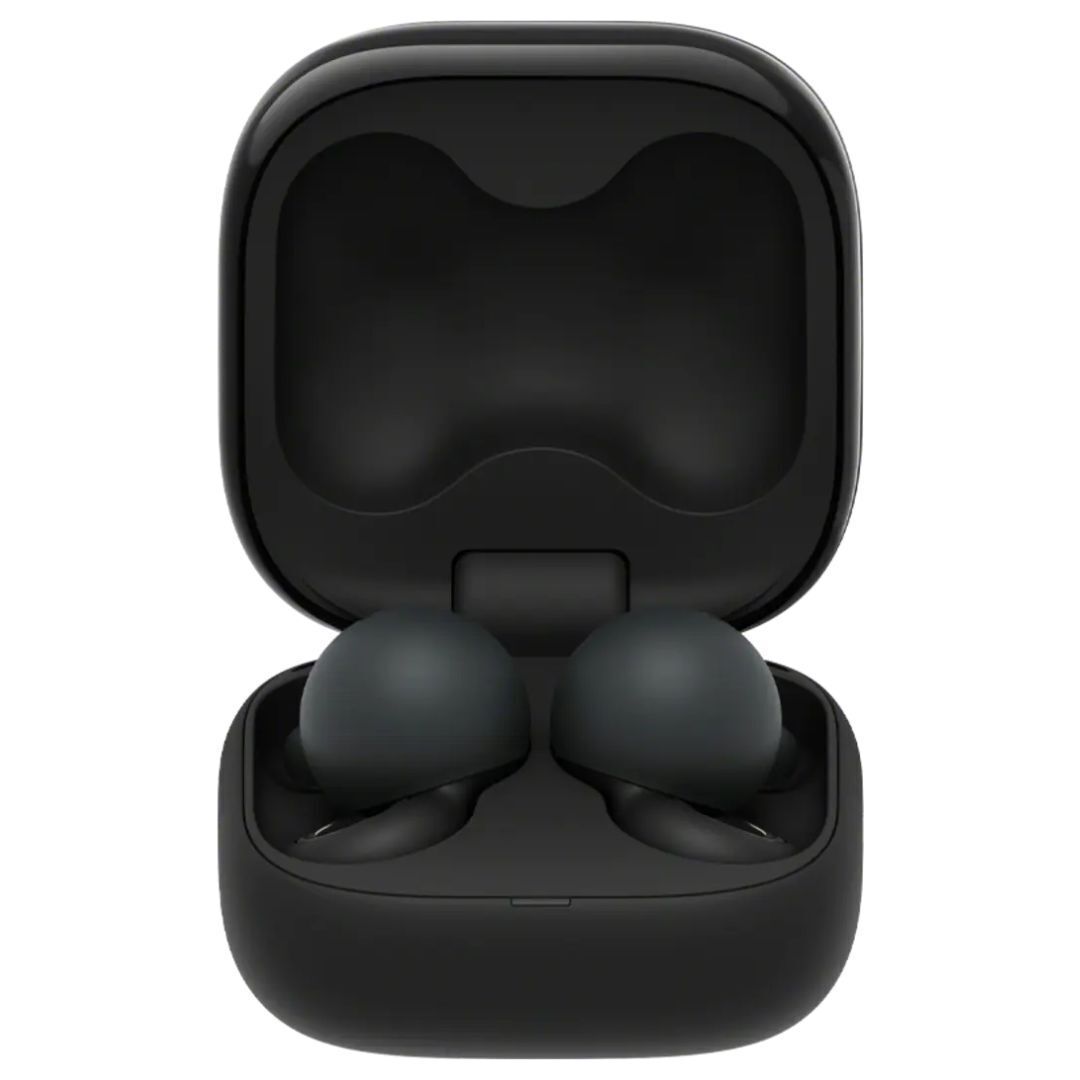 Sony LinkBuds Open Truly Wireless Earbuds with Air Fitting Supporters and Ergonomic Design (Black)