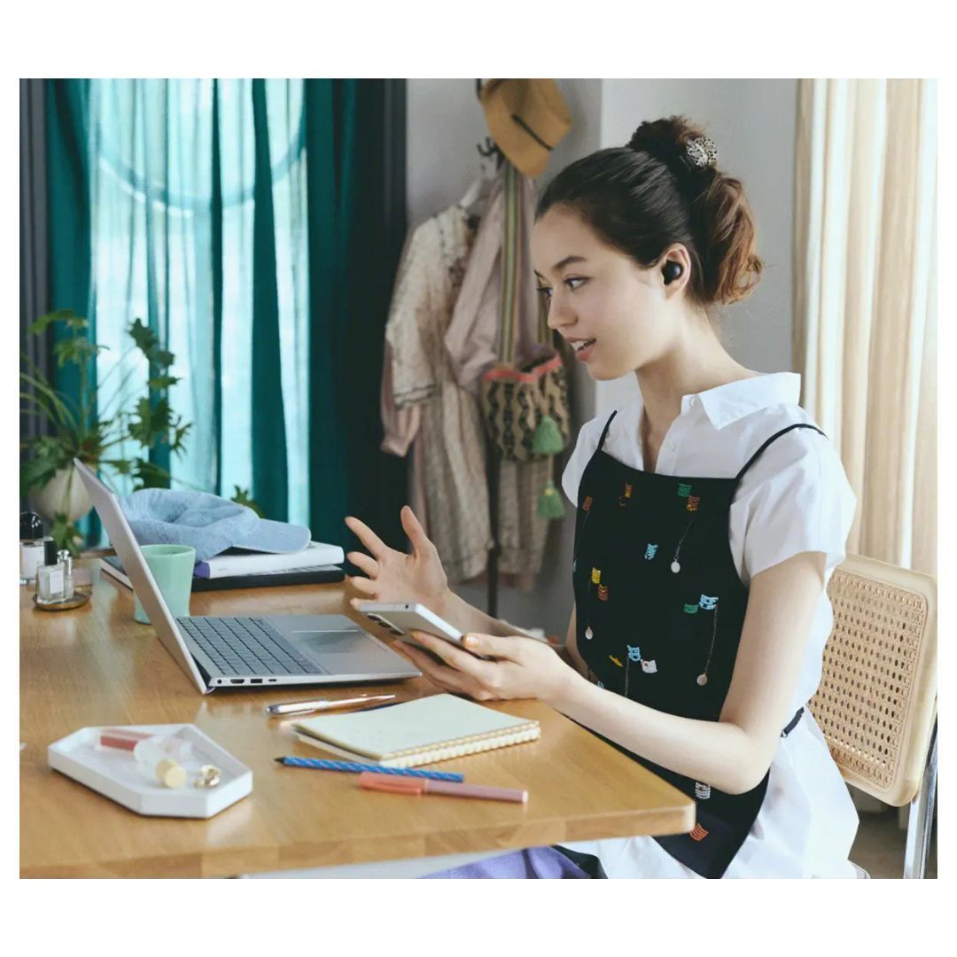 Sony LinkBuds Open Truly Wireless Earbuds with Air Fitting Supporters and Ergonomic Design (Black)