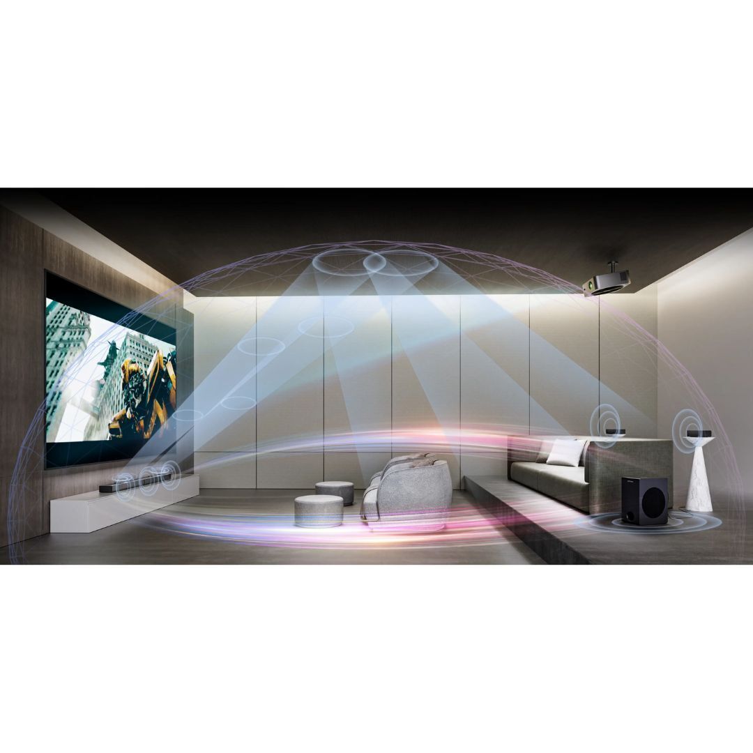 Ultimea Nova S80 5.1.2 Channel True Dolby Atmos Soundbar with 8-Inch Wireless Big Subwoofer (Black)