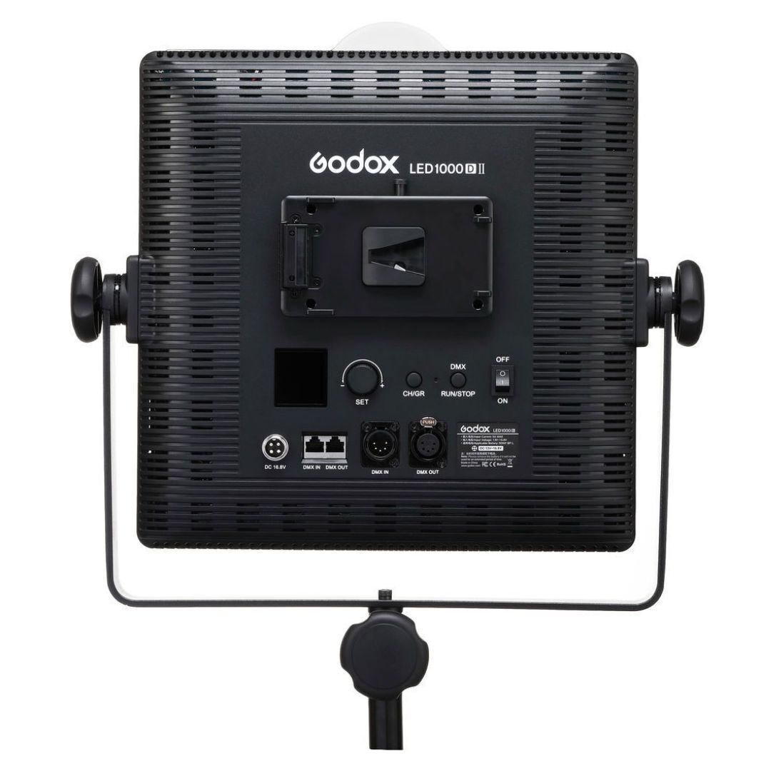 Godox LED1000D II Daylight LED Video Light with DMX, On-Board, Wireless Control for Live Streaming