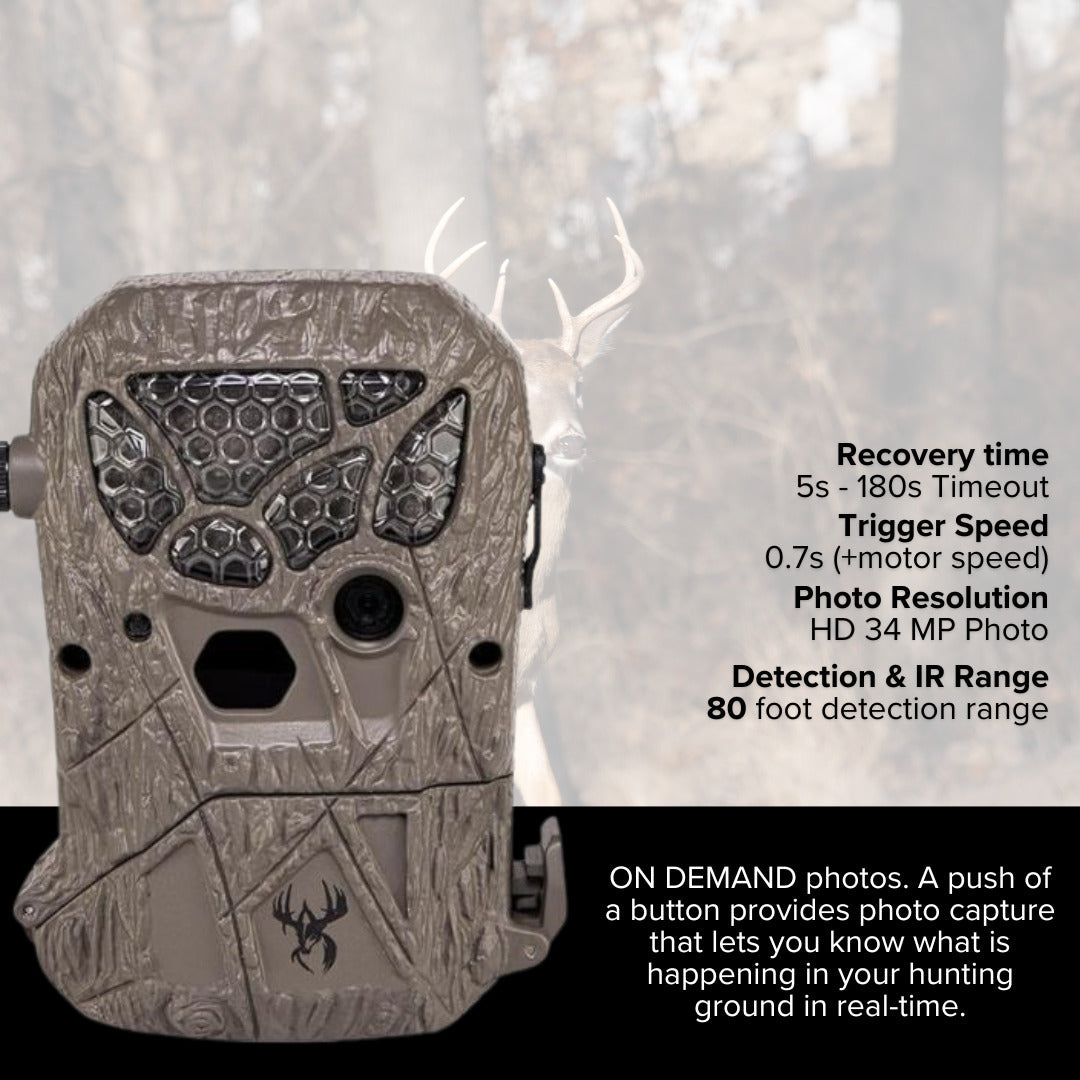 Wildgame Innovations Encounter 20MP Cellular Trail Camera with QR Code Setup (Brown) Bundle