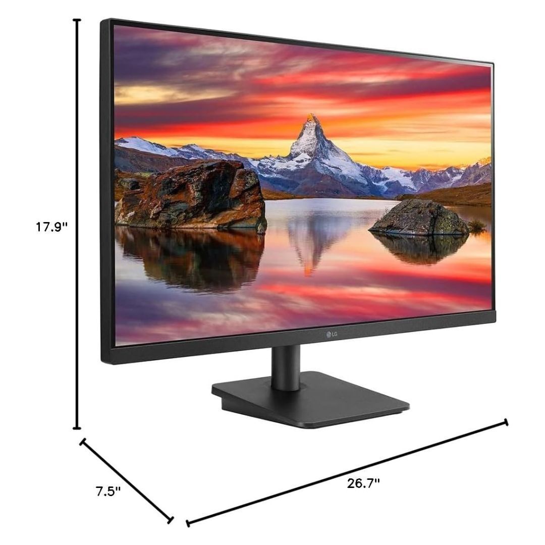 LG 27MP40W 27-Inch IPS Gaming Monitor with Full HD Display and 3-Side Borderless Design (Black)