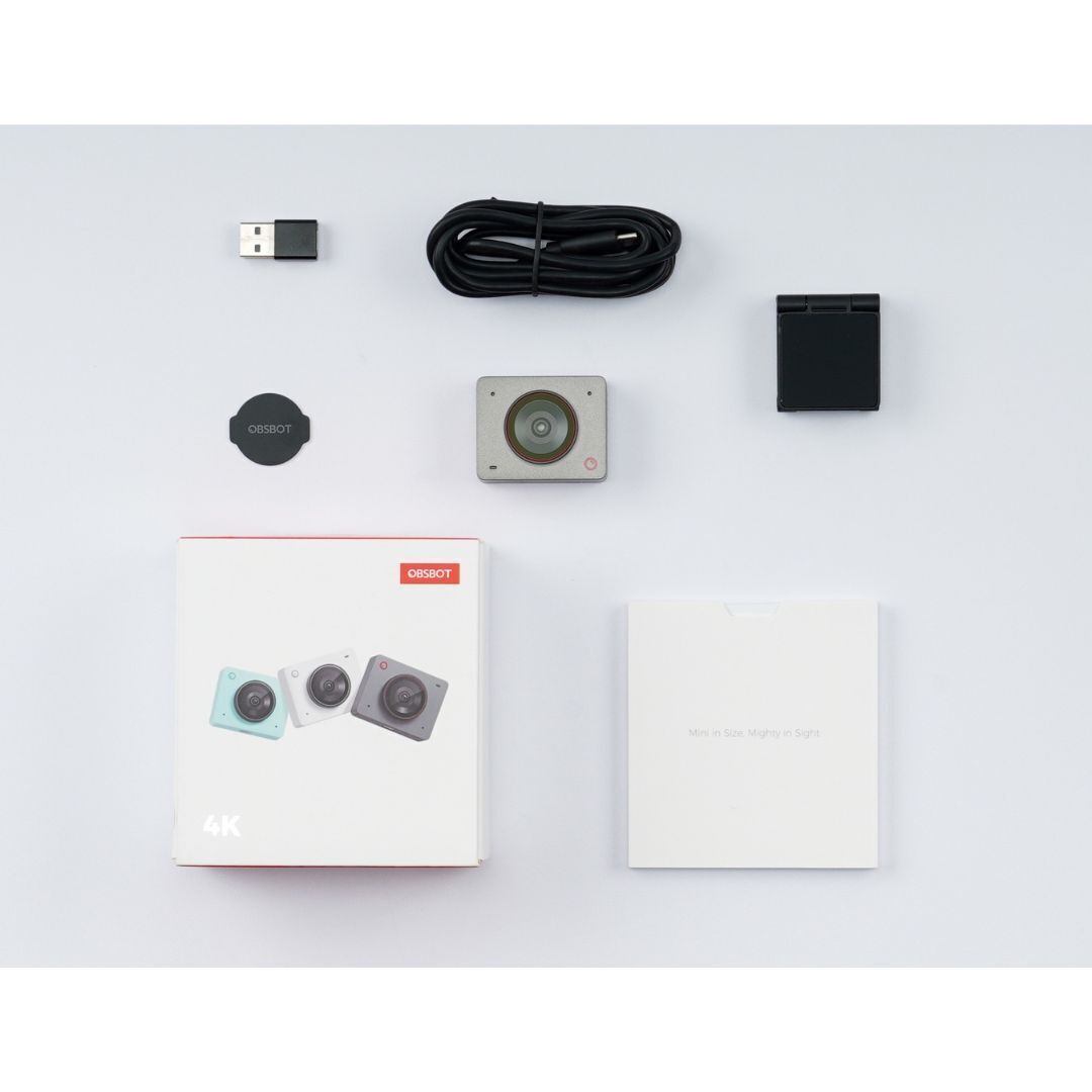 OBSBOT Meet 2 AI-Powered 4K Webcam with Fast Auto Focus and Gesture Control (Space Gray)