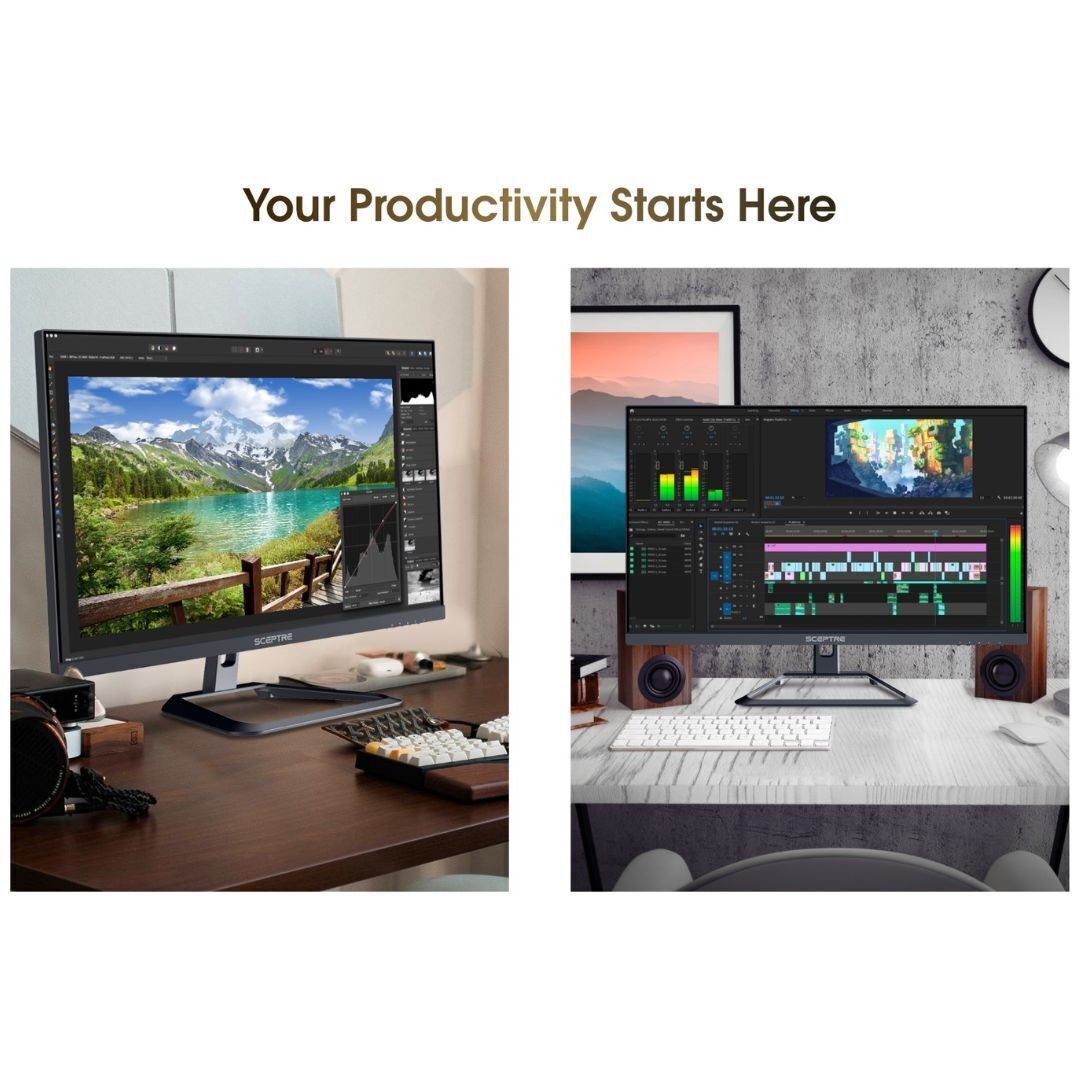 Sceptre U325W-UPT 32-Inch Ultra HD IPS Monitor with 4K Resolution and Edgeless Design (Black)