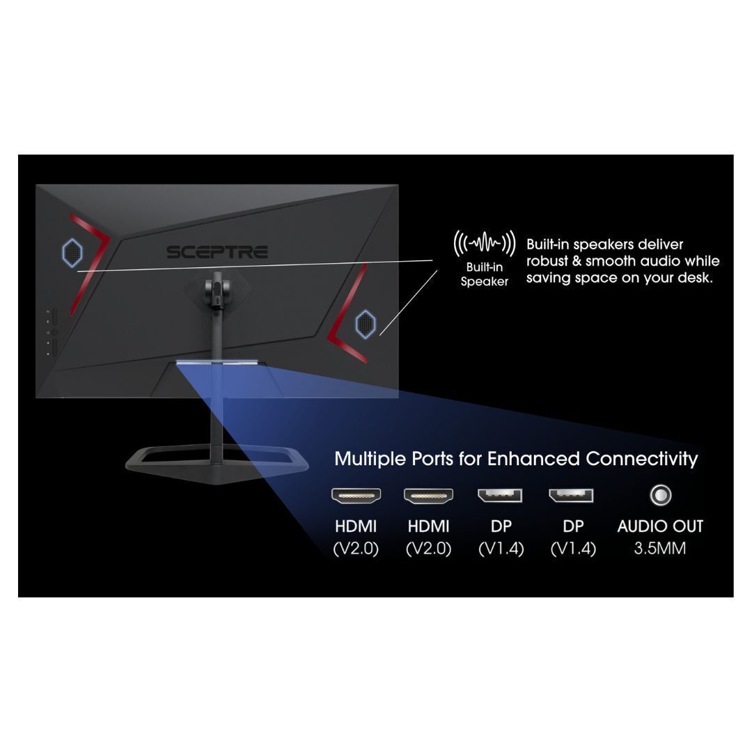 Sceptre E255B-FWD240 25-Inch 240Hz Full HD Gaming Monitor with AMD FreeSync Premium (Black)