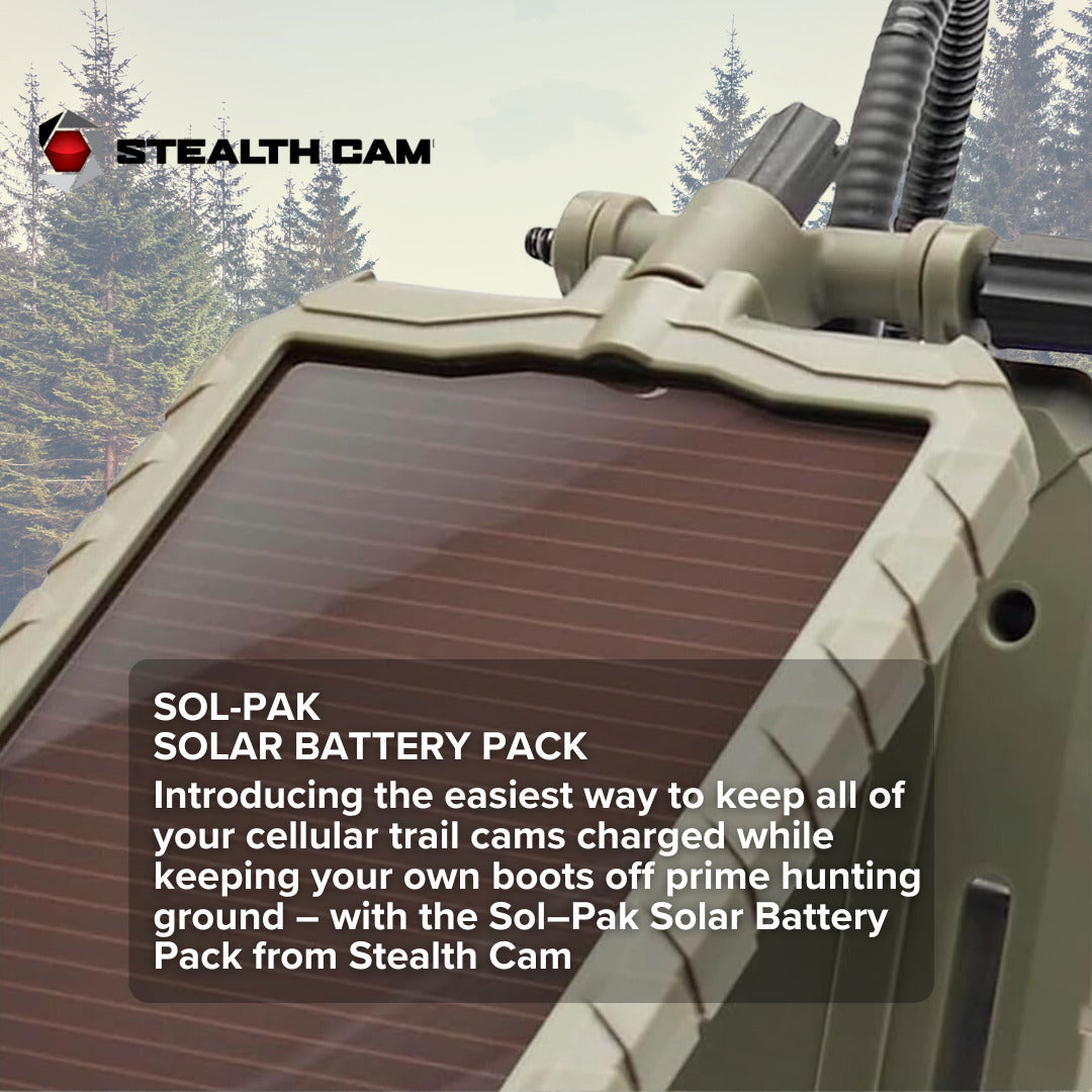 Stealth Cam Adjustable Multi-Pivot Mounting Post (6-Pack) with Solar Power Panel (6-Pack) Bundle