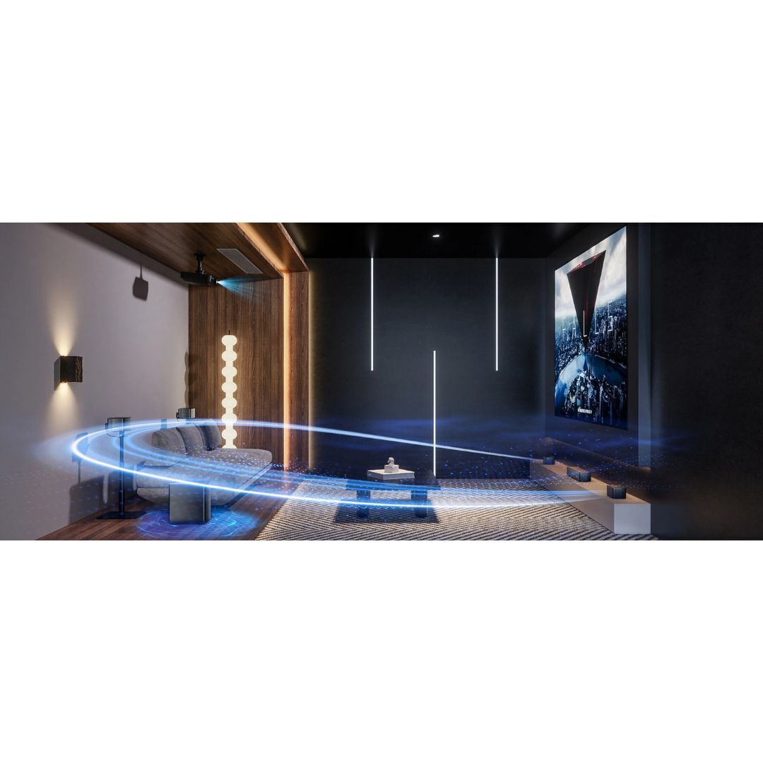 Ultimea Poseidon D80 7.1 Soundbar Dolby Atmos Surround Sound System with Surround Sound (Black)