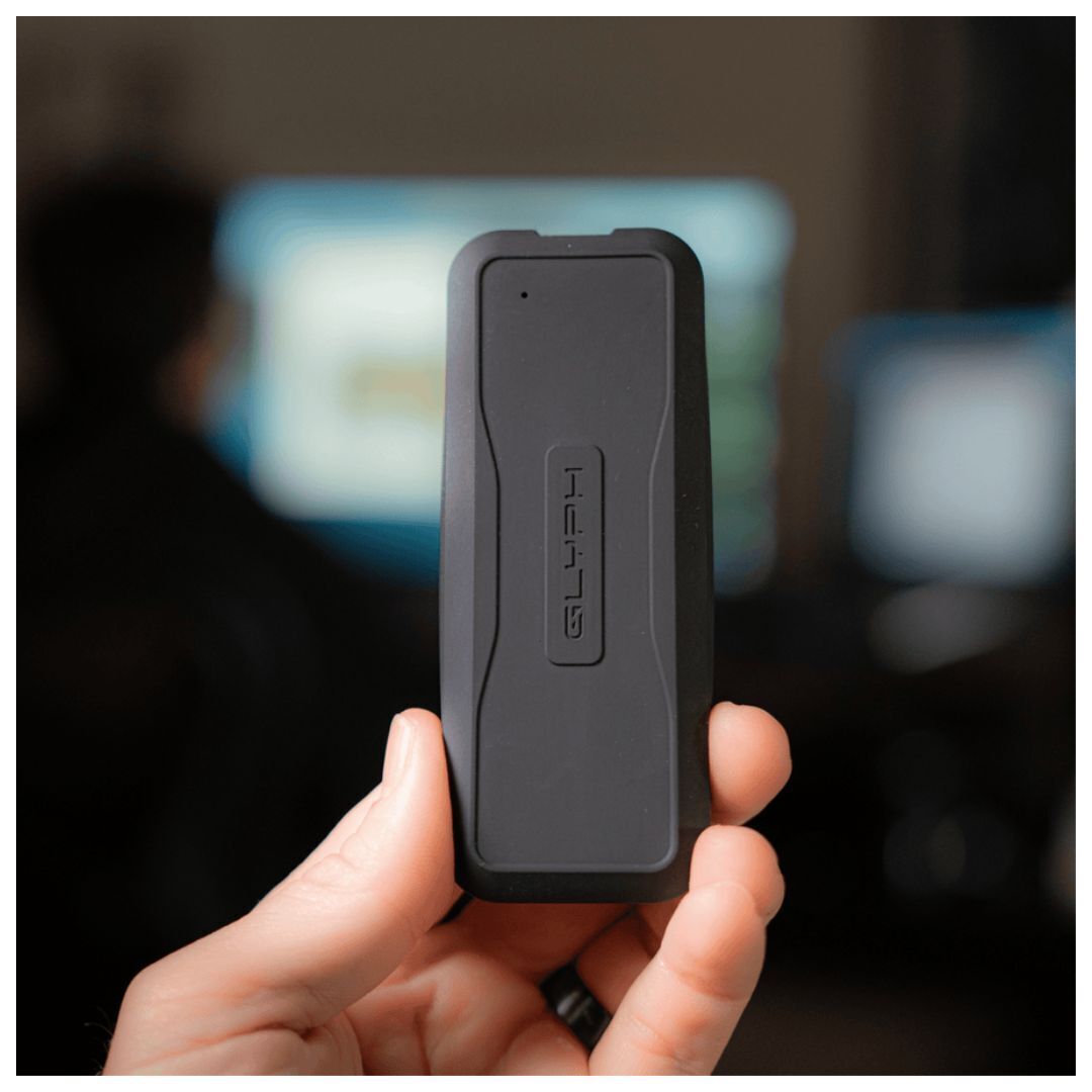 Glyph Atom EV NVMe SSD with USB 3.2 Type-C Port and 1000 MBPS Transfer Speed (2TB, Black)