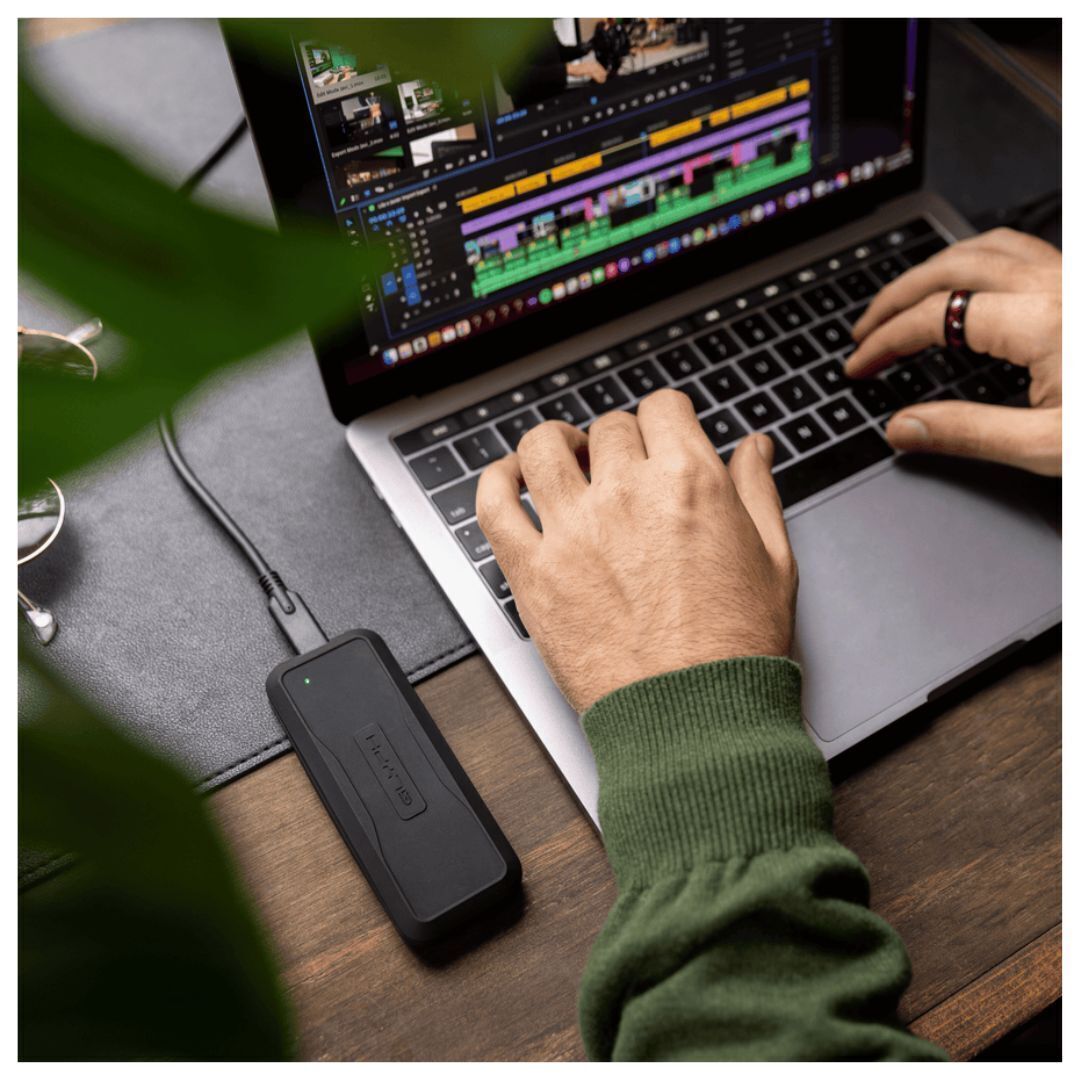 Glyph Atom EV NVMe SSD with USB 3.2 Type-C Port and 1000 MBPS Transfer Speed (4TB, Black)