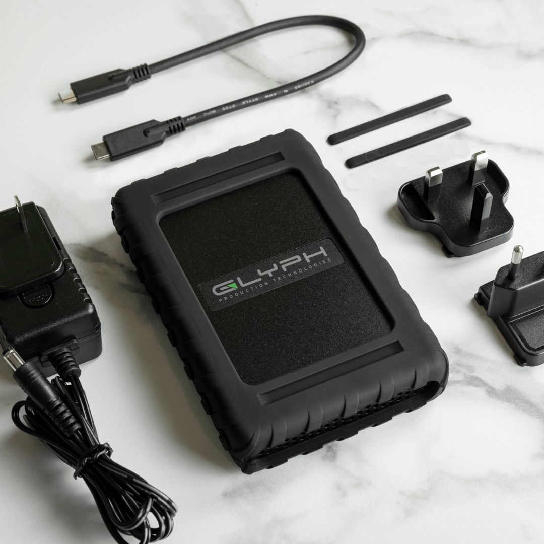 Glyph Blackbox Plus U.2 Enterprise Class NVMe USB-C 3.2 Gen2 Solid State Drive (7.6TB, Black)