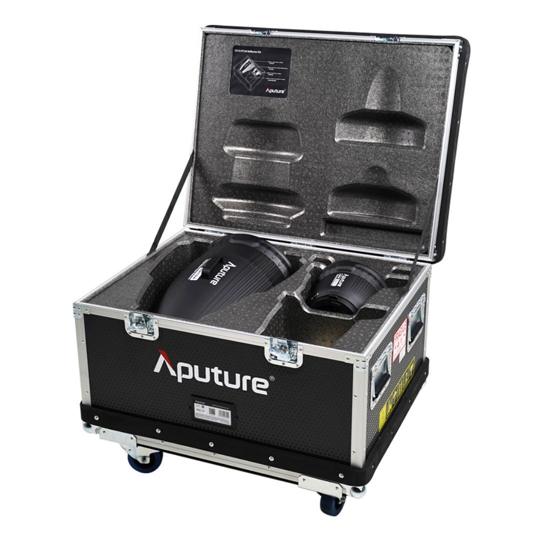 Aputure Narrow and Wide-Angle Reflectors Kit for Electro Storm CS15 and XT26 Lights (Black)
