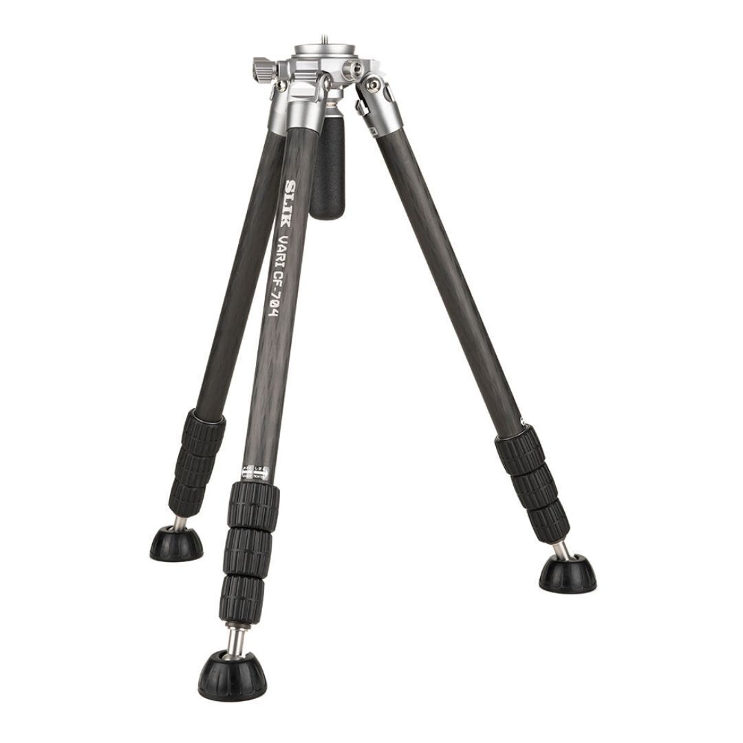 Slik Vari CF-704 Carbon Fiber Tripod Professional Kit with Lightweight and Aluminum Body (Legs Only)