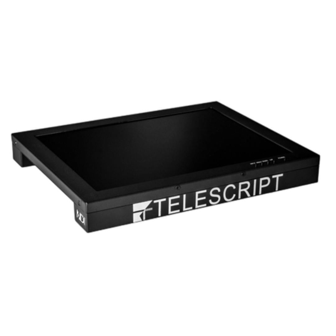 Telescript 19-Inch IP Prompter Monitor with NDI-Certified Display and Source Select Buttons (Black)