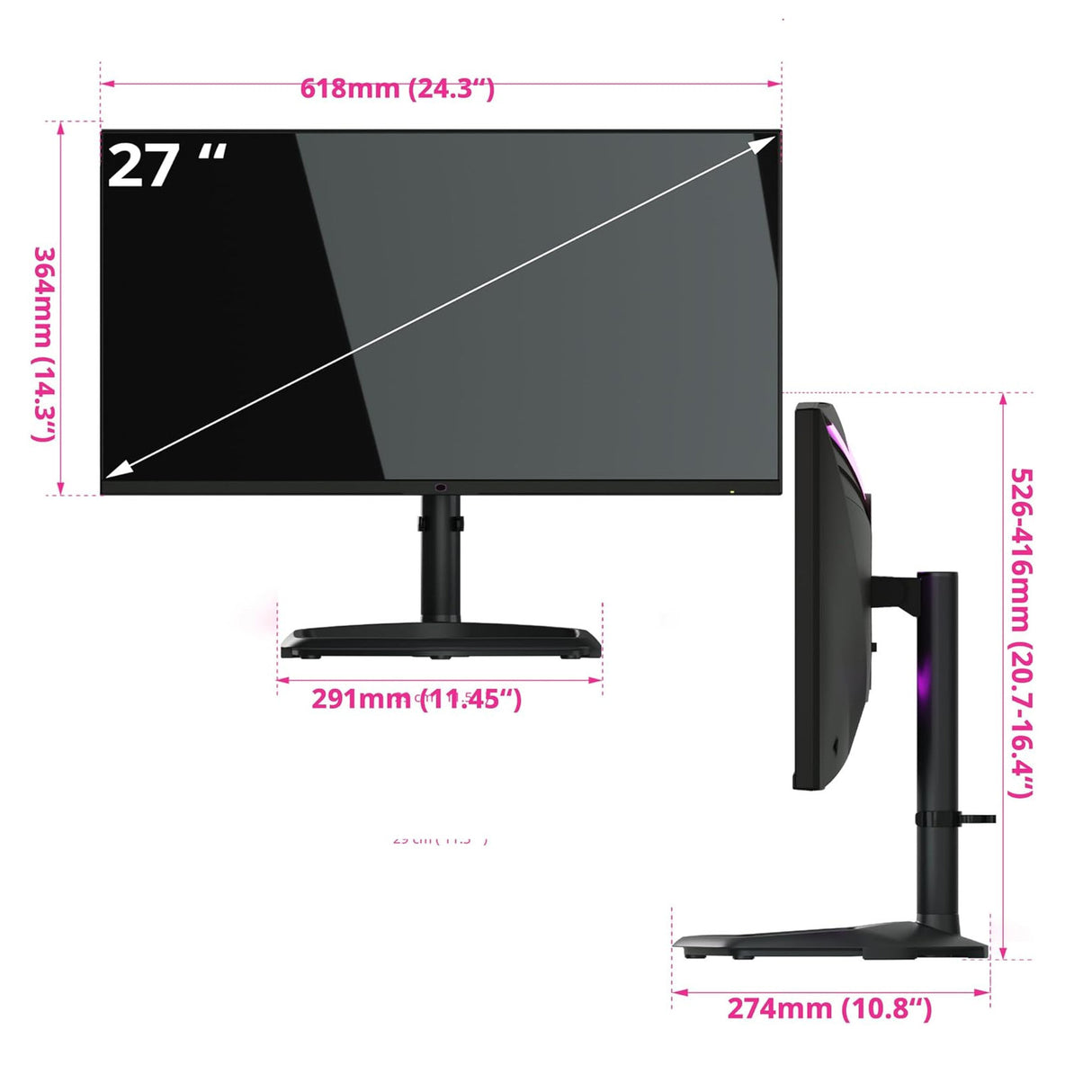 Cooler Master Tempest GP27U 27" 4K UHD 3840 x 2160 Quantum Dot Mini LED Gaming Monitor