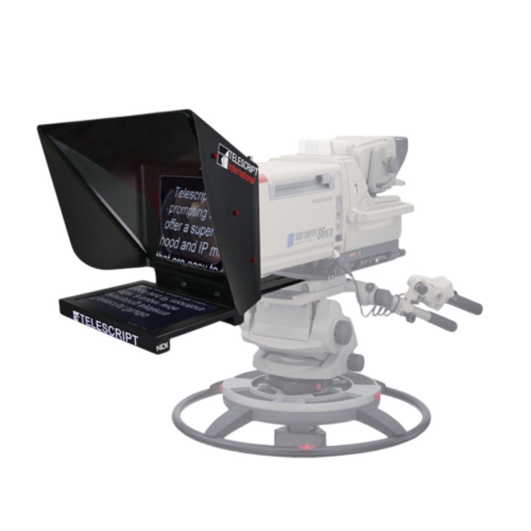 Telescript FPS IP Studio Prompting System with 15-Inch High-Bright Monitor and Large Hood (Black)