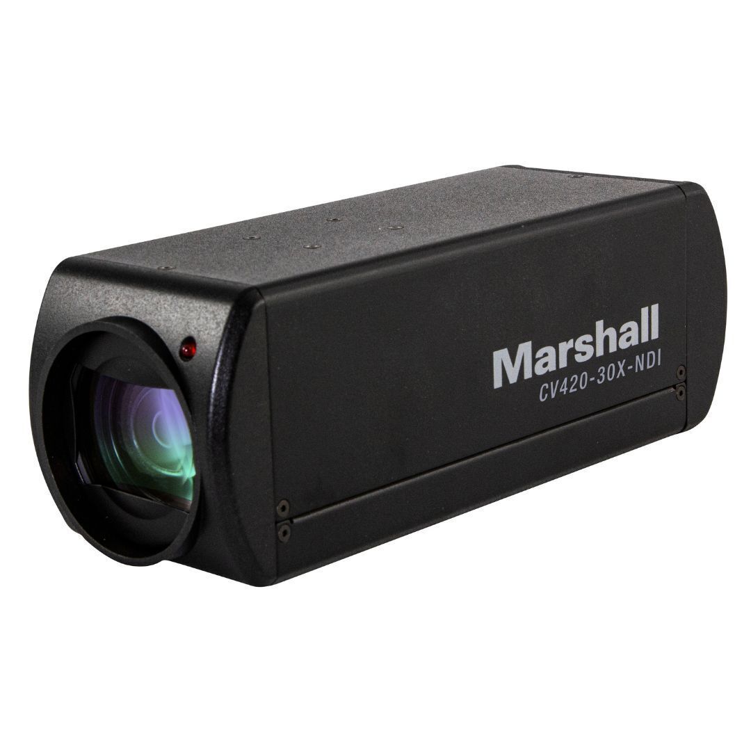 Marshall CV420-30X-NDI HDMI Camera with 30x Optical Zoom and 8MP Sensor for Live Productions (Black)