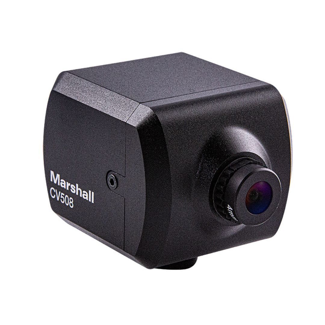 Marshall CV508 Micro POV Camera with Sony 6.46mm Solid-State Image Sensors (HDMI and 3GSDI, Black)