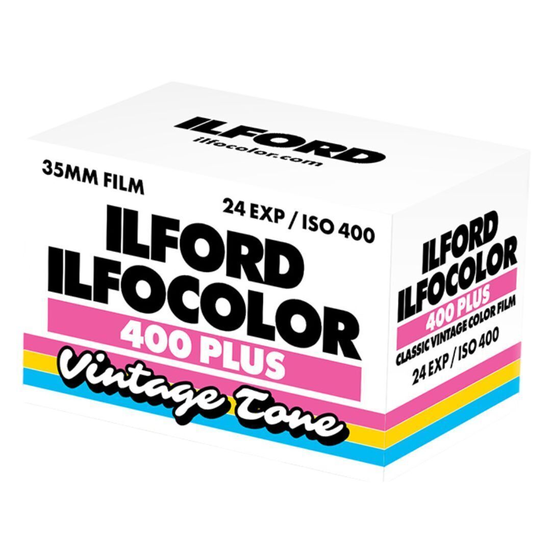 Ilford Ilfocolor Vintage Tone 400 Plus 24 Exposures Color Film Roll for 35mm Film Cameras