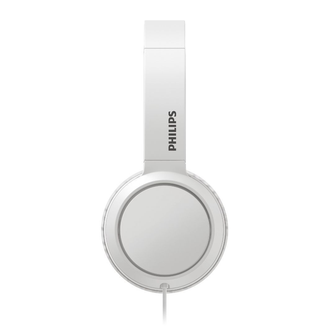 Philips 3000 Series TAH4105WT00 On-Ear Headphones with 32mm Drivers and Closed-Back Design (White)