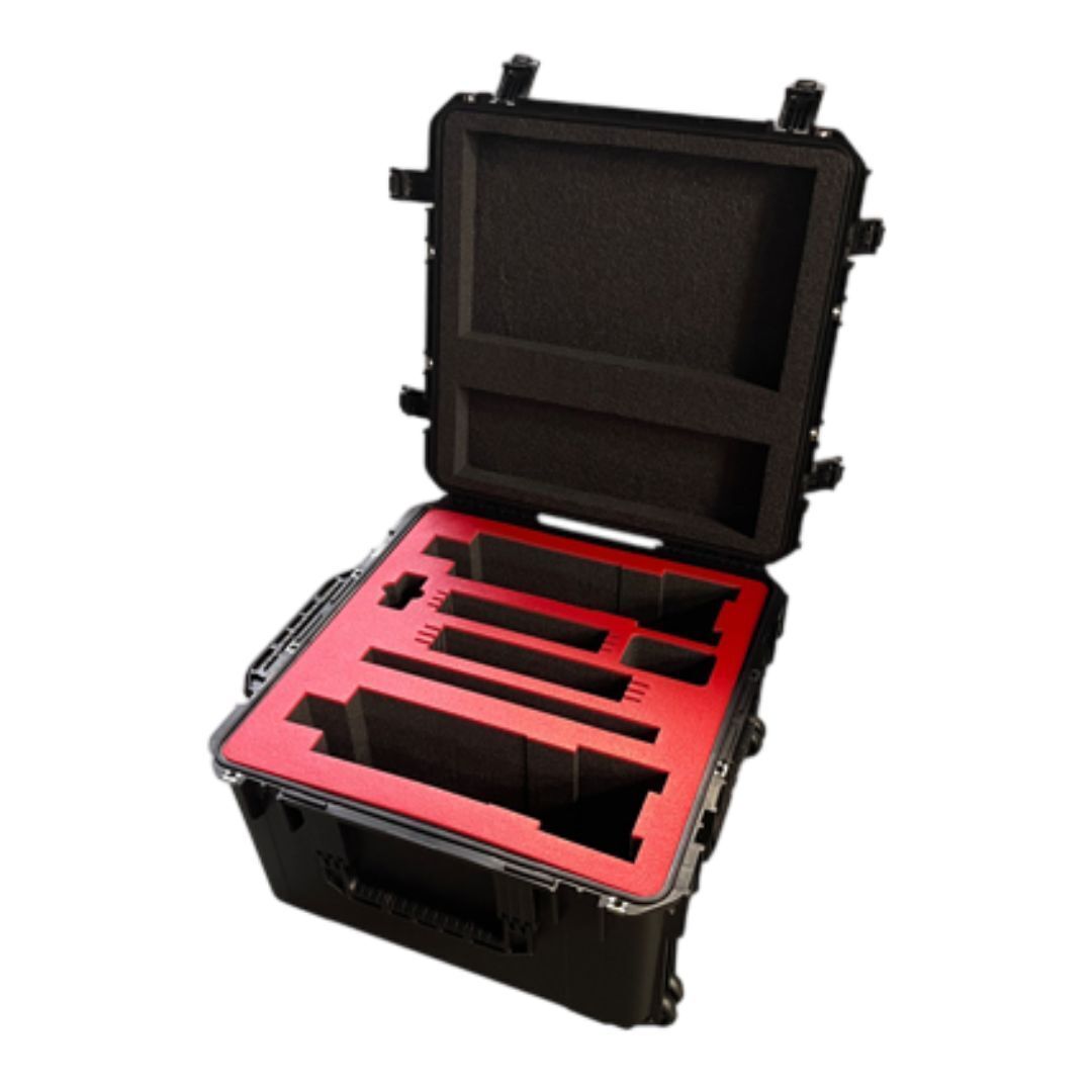 Telescript MPS Hardware Custom Travel Case with Custom Foam Inserts and Secure Latches (Black)