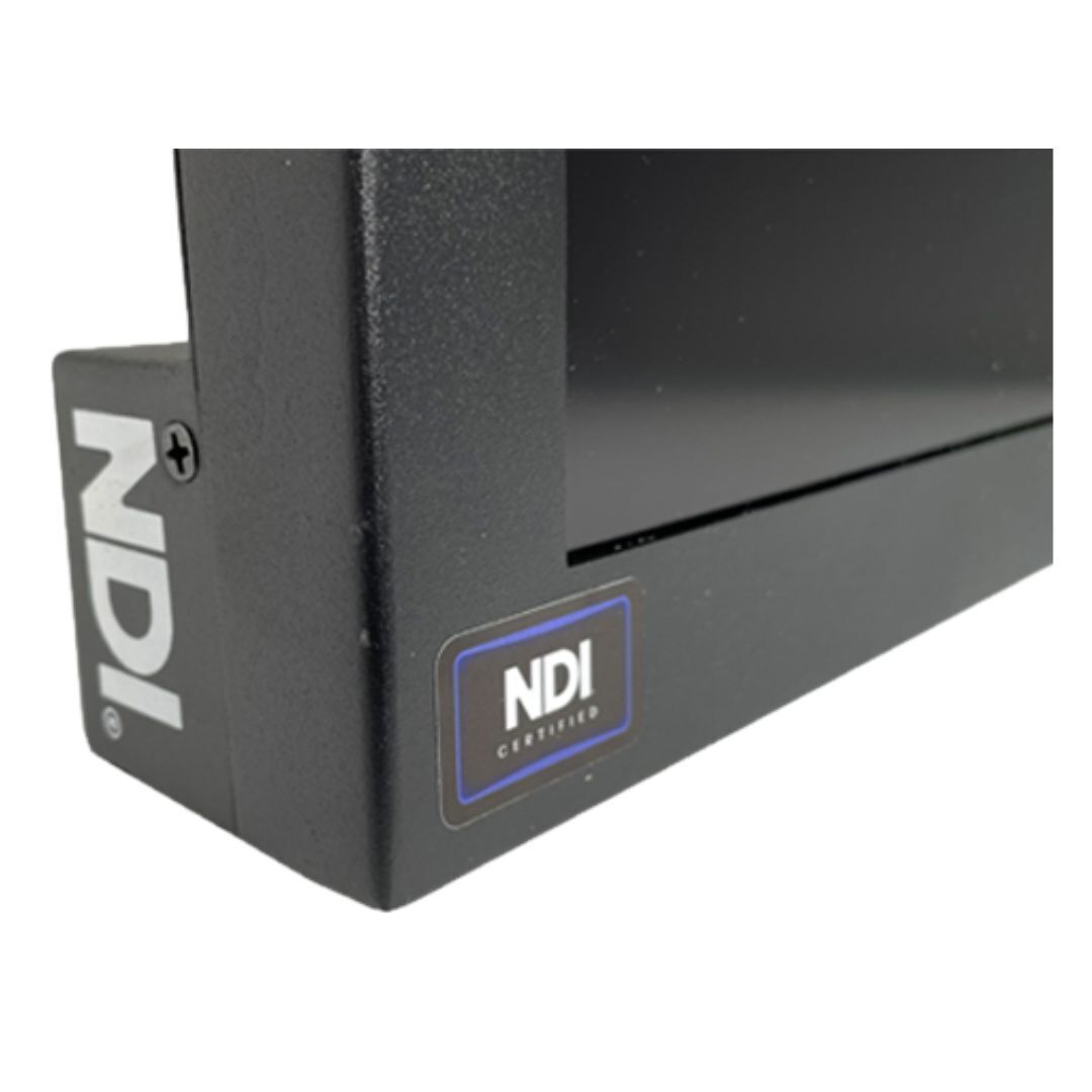 Telescript 24-Inch 4K NDI Certified IP Monitor with Desktop Stand, 12G-SDI, HDMI, and Analog Inputs