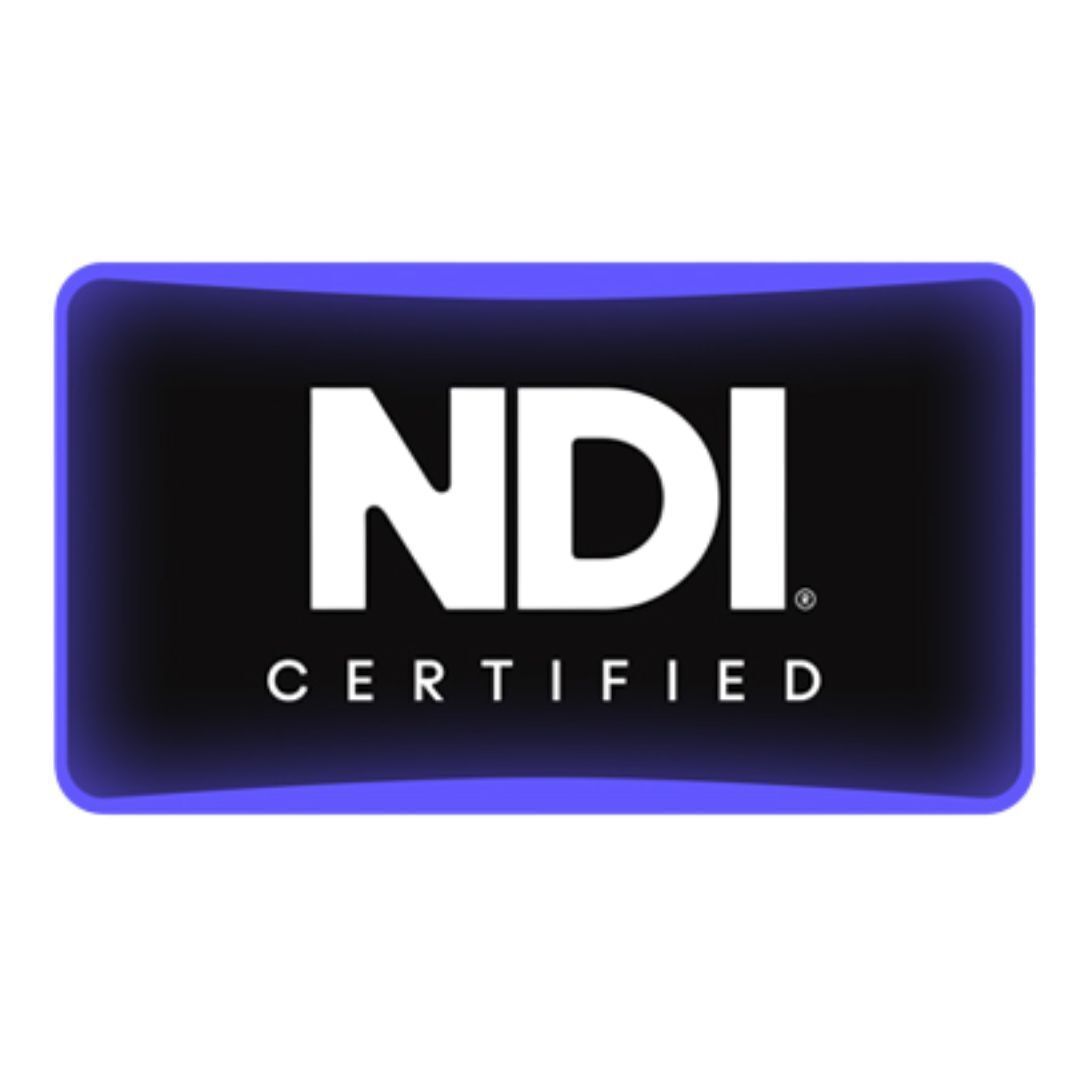 Telescript 24-Inch 4K NDI Certified IP Monitor with Desktop Stand, 12G-SDI, HDMI, and Analog Inputs