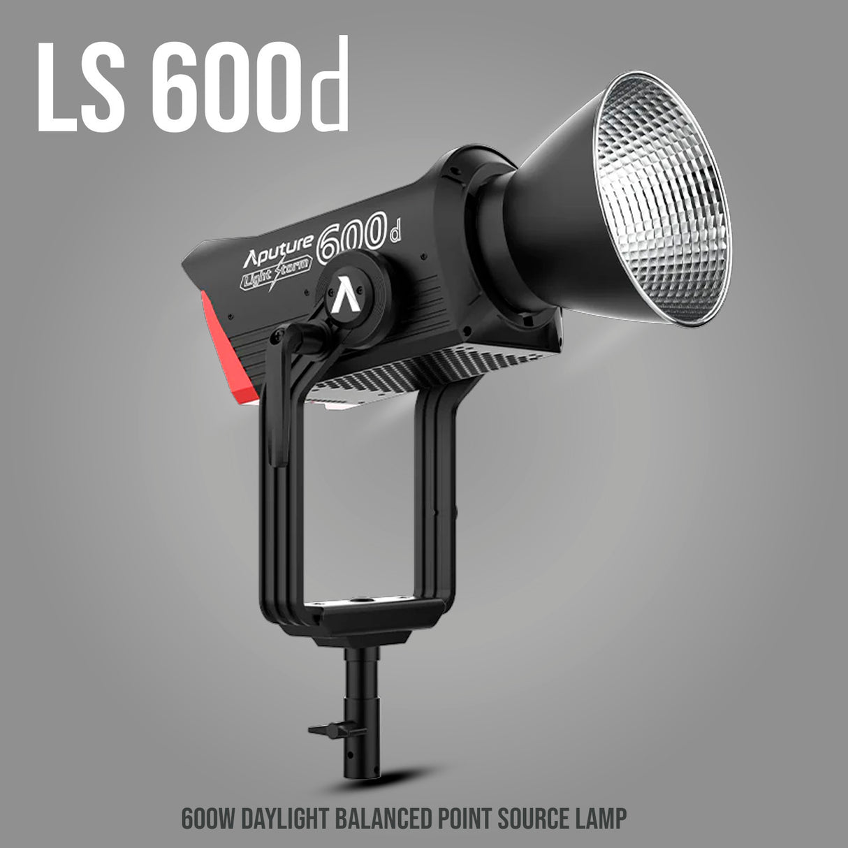 Aputure Light Storm 600d LED Light (V-Mount) and Aputure F10 Barndoors Bundle