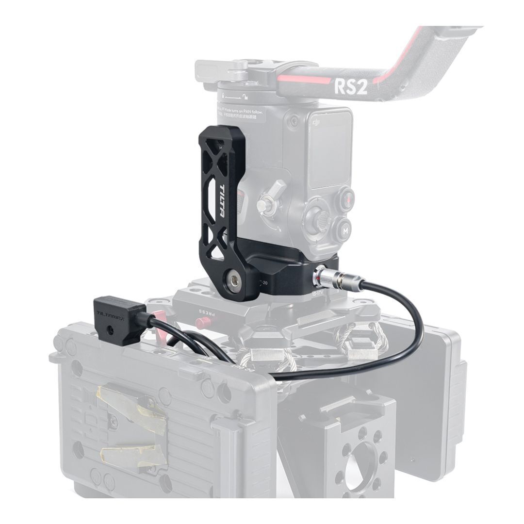 Tilta Power Supply Base Plate for DJI Gimbals with Constant Power and Aluminum Alloy Body (Black)