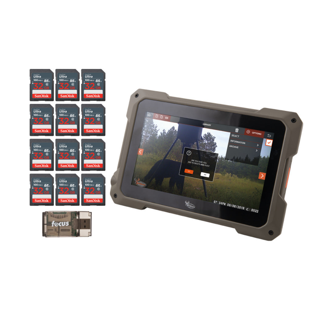 Wildgame Innovation 7-Inch HD Touchscreen Compact Trail Pad Tablet with Memory Card (12-Pack) Bundle