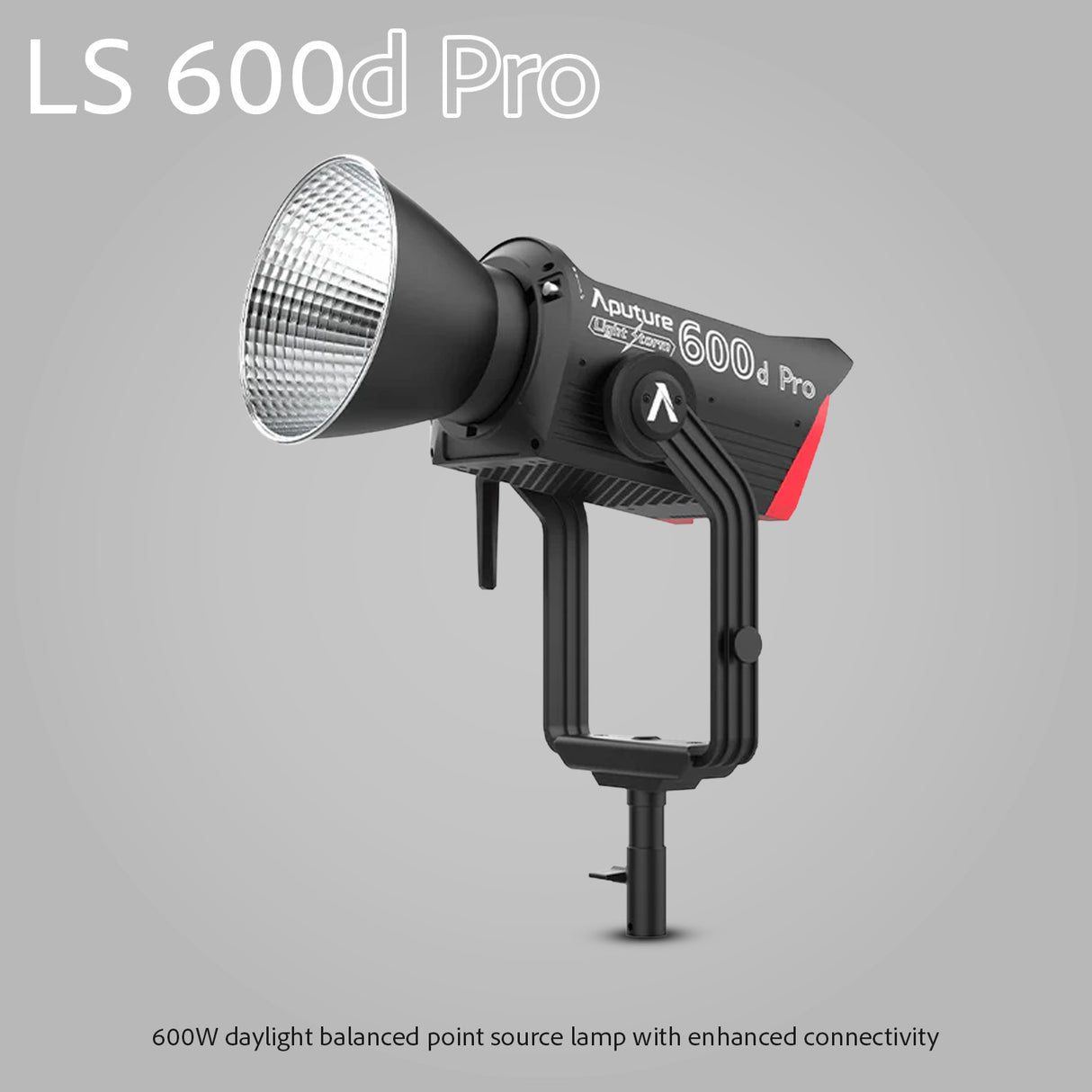 Aputure LS600D Pro Daylight LED Light (V-Mount) with Aputure F10 Fresnel and F10 Barndoors Bundle