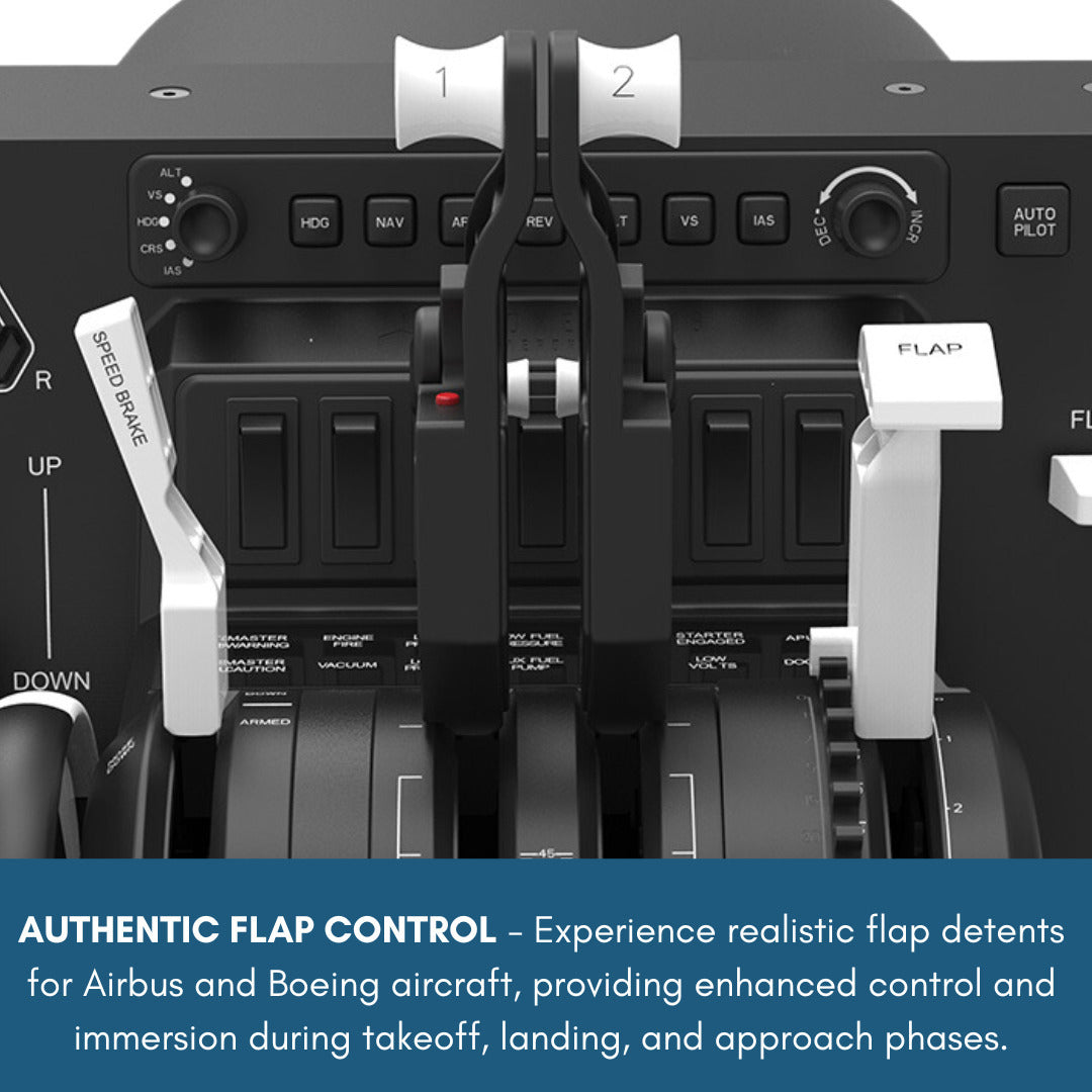 Honeycomb Aeronautical Bravo Throttle Quadrant and Honeycomb Aeronautical GA Trim Wheel Bundle