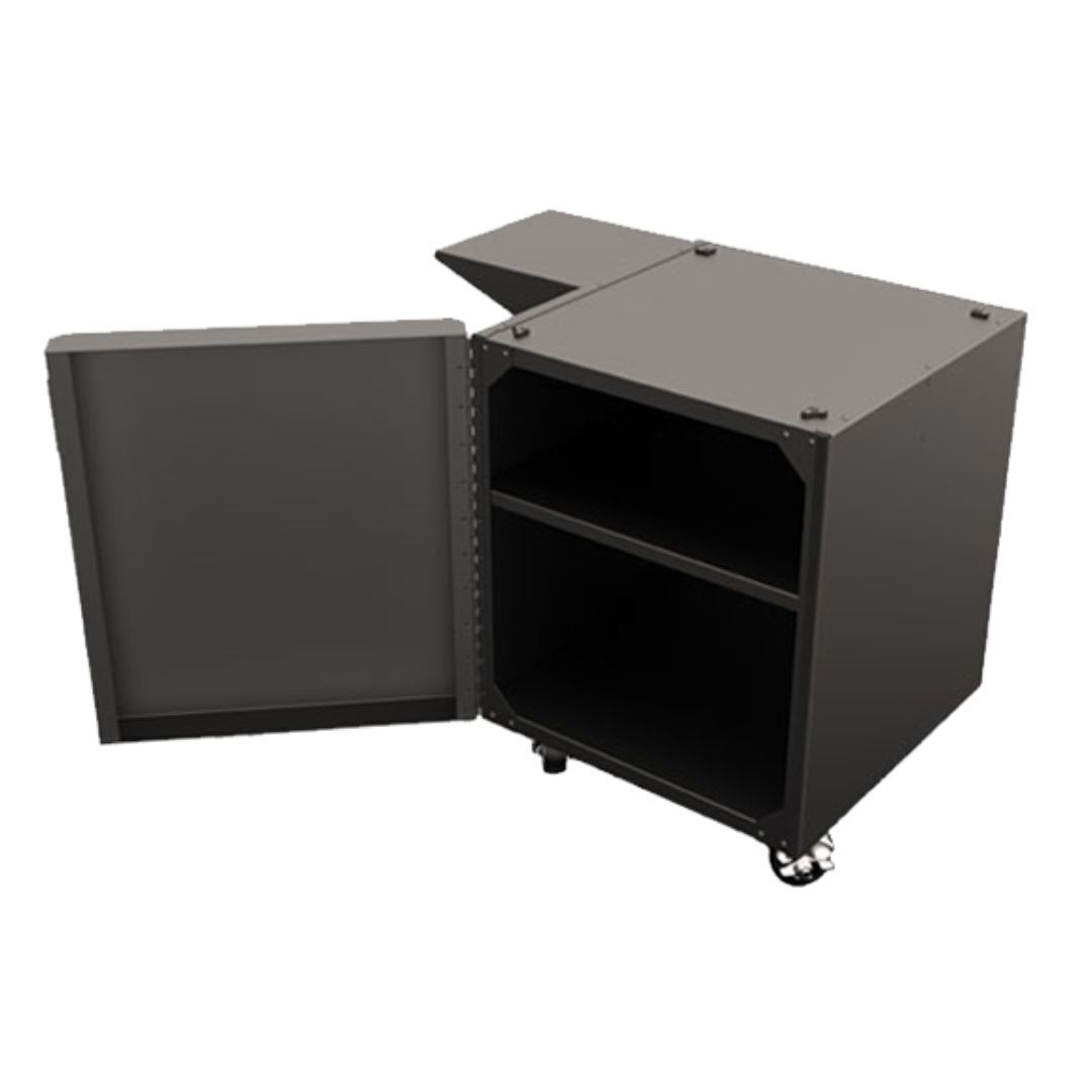 MakerBot Cart with Four Casters and Steel Construction for MakerBot Replicator Z18 Printer (Black)