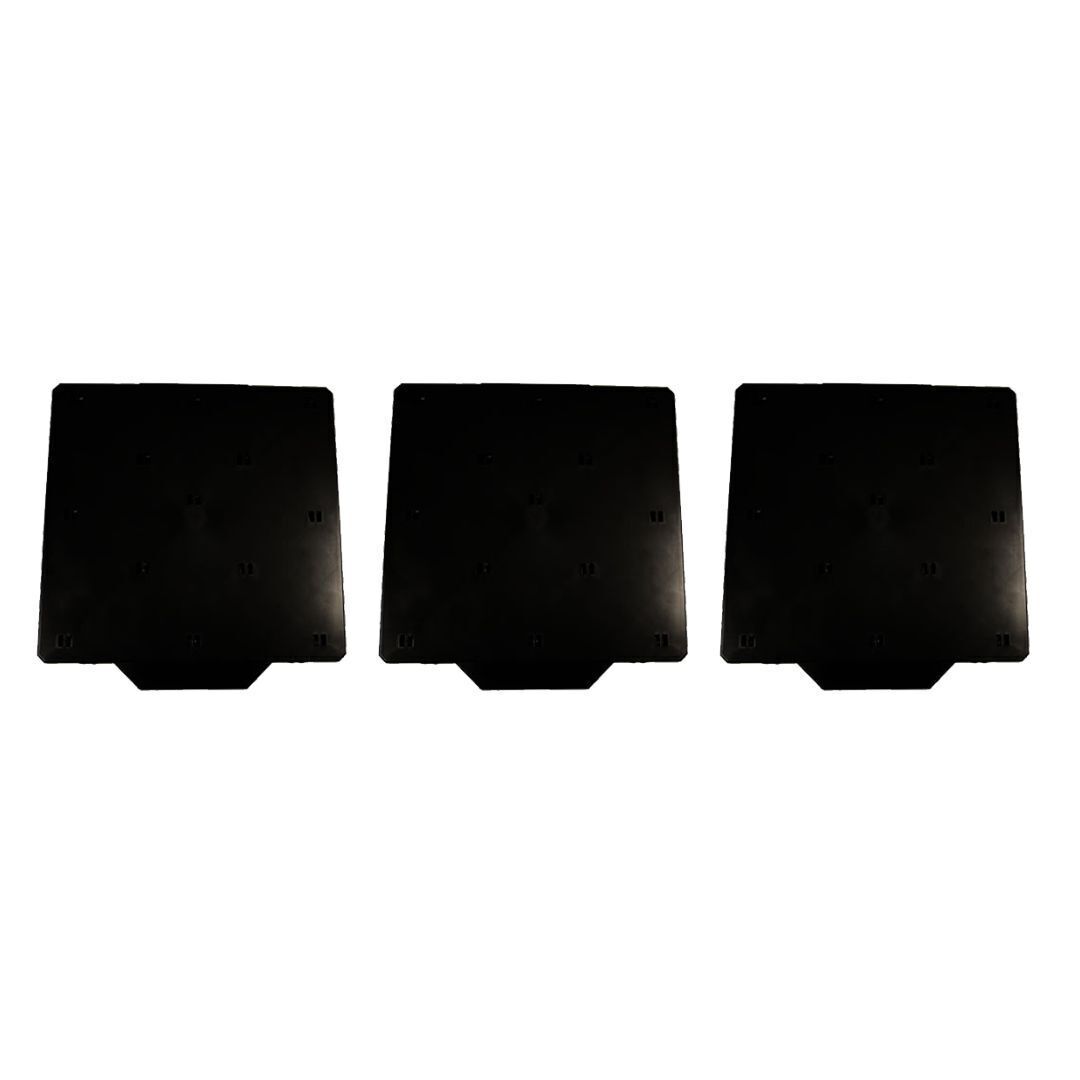 MakerBot Build Plate for Replicator Z18 3D Printer with Plastic Construction (Black, 3-Pack)