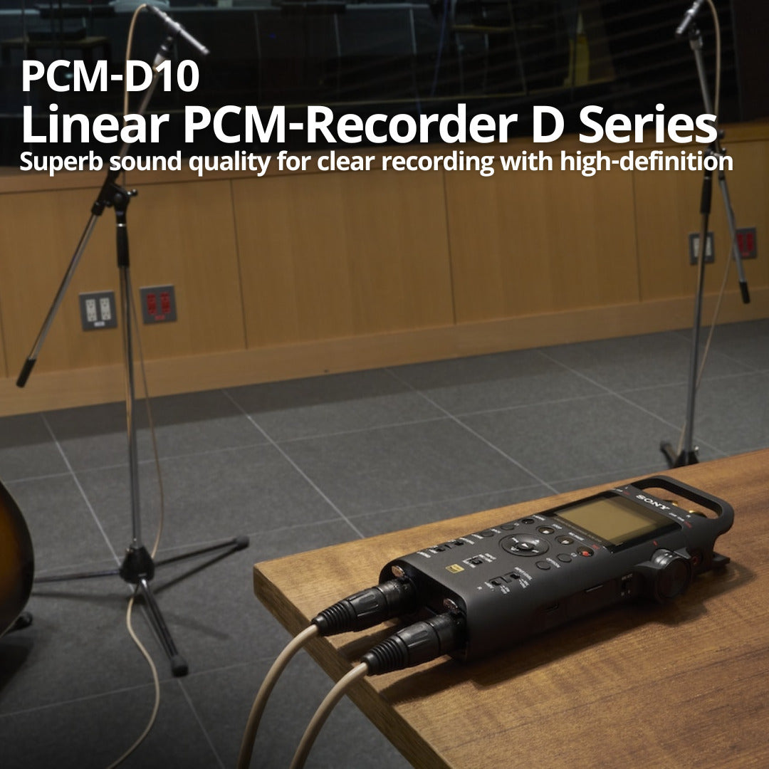 Sony PCM-D10 Portable High-Resolution Linear PCM Audio Recorder eith