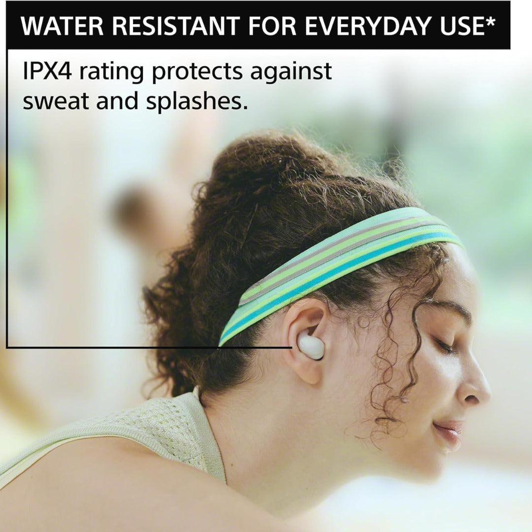 Sony LinkBuds Fit True Wireless Bluetooth Noise Canceling Earbuds (Black) and Earbud Case Bundle