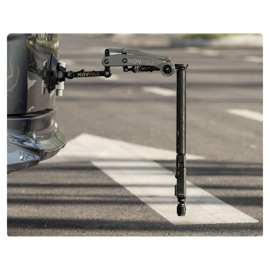 Movmax 25cm Lightweight Carbon Fiber Extension Tube for Movmax Blade Arm and DJI Pocket 3 (Black)