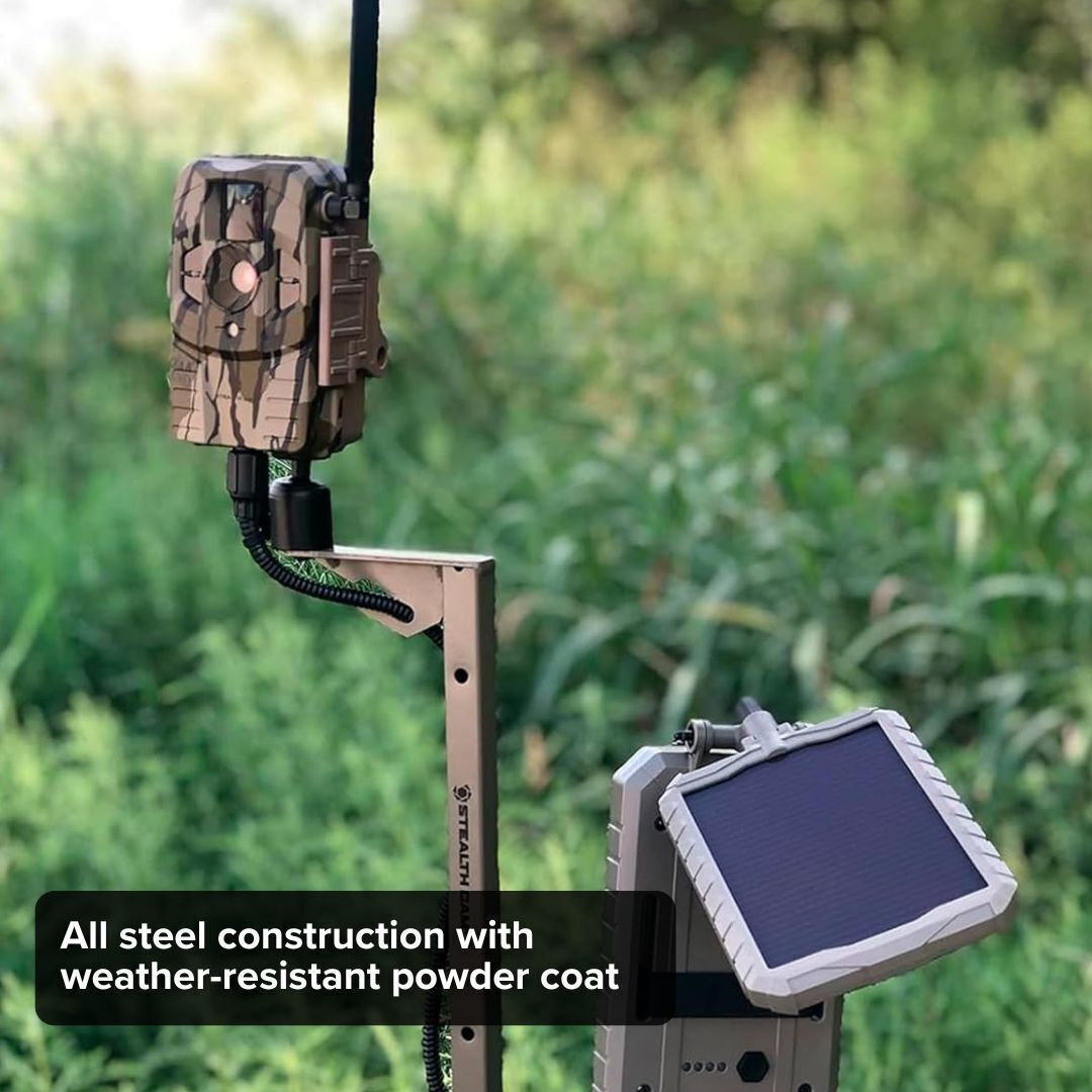 Stealth Cam Adjustable Multi-Pivot Mounting Post with 32GB Memory Card (2-Pack) Bundle