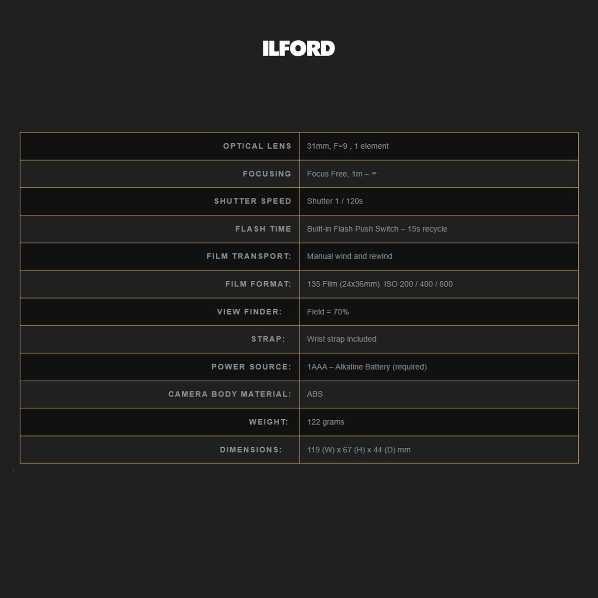 Ilford Sprite 35-II Reusable Reloadable 35mm Analog Film Camera (Red-Black) with 3x Roll Film Bundle