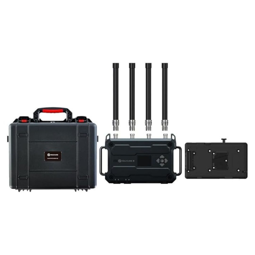 Hollyland Solidcom C1 Pro 1.9 GHz Wireless Roaming Hub with V-Mount Battery Plate for Film (Black)