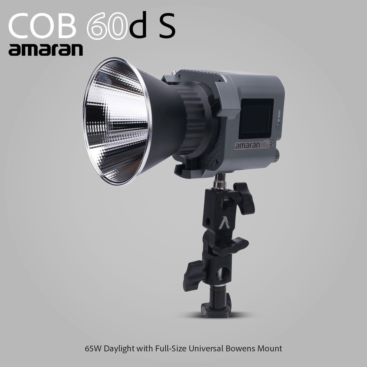 Aputure Amaran COB 60D S Point Source LED 65W Daylight with Full-Size Universal Bowens Mount Bundle