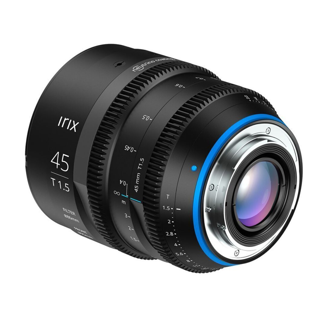 Irix Cine 45mm T1.5 Lens with Durable Design, 86mm Thread, and 9-Blade Iris (Sony E, Feet, Black)