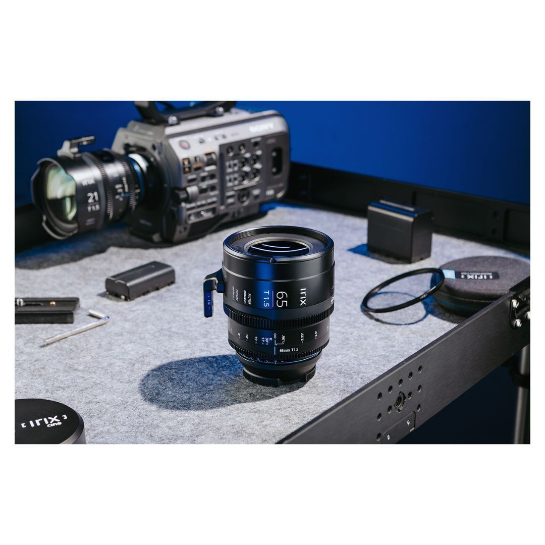 Irix Cine 65mm T1.5 Lens with Durable Design and 95mm Front Filter Thread (Sony E, Feet, Black)