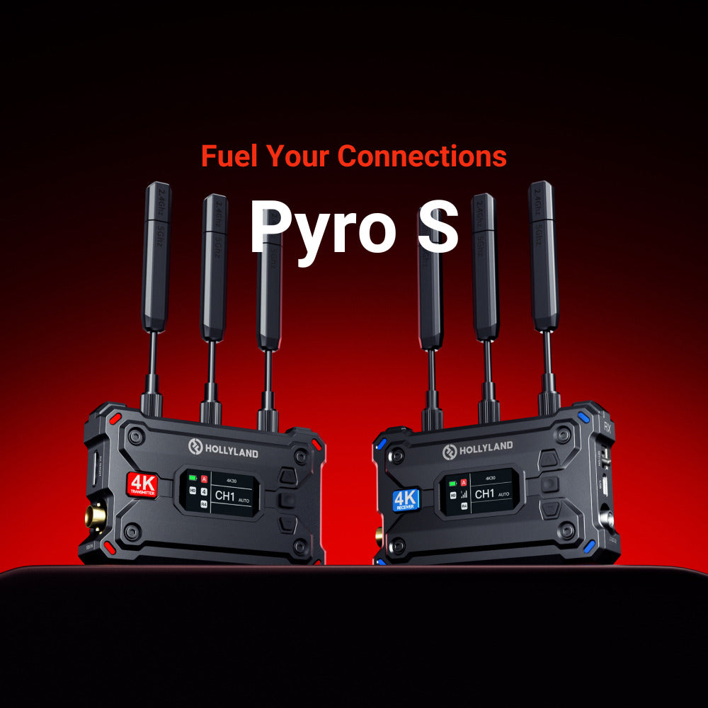 Hollyland Pyro S RX Wireless Video Receiver - 1300 Feet Range, Low Latency, Compatible with Pyro S