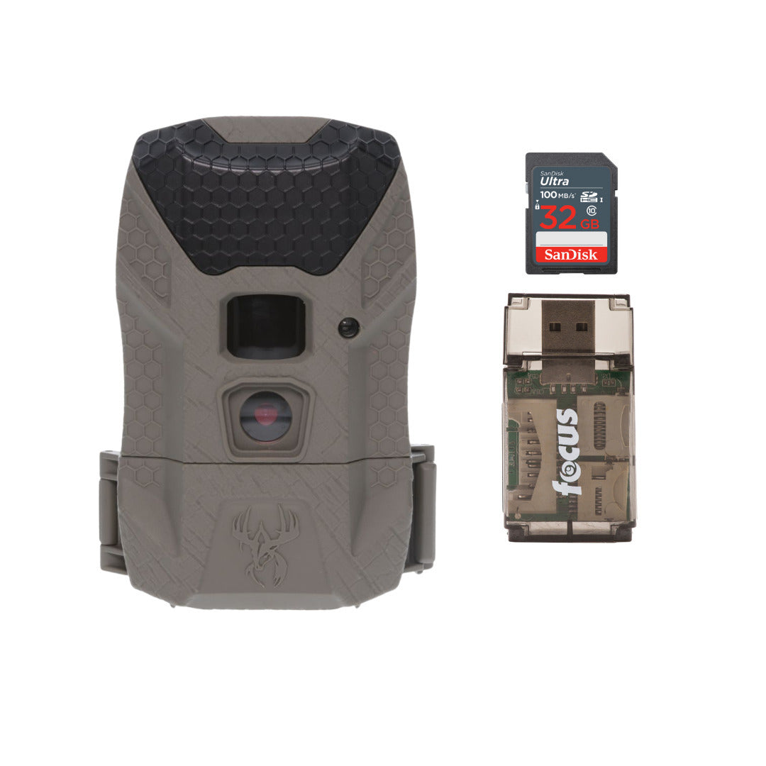 Wildgame Innovations Kicker 2.0 Lightsout Trail Camera with 18MP Resolution and 720p Video Bundle