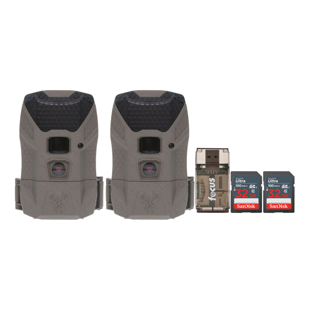 Wildgame Innovations Kicker 2.0 Lightsout Trail Camera with 18MP Resolution (2-Pack) Bundle