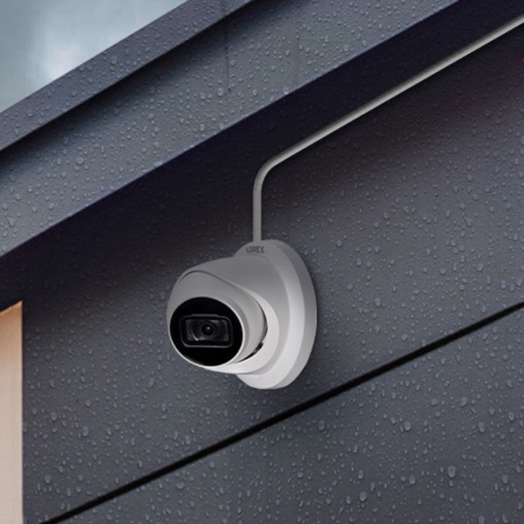 Lorex 4K Fusion 2TB Wired NVR System with Six 4K IP UHD Dome Cameras with Color Night Vision (White)