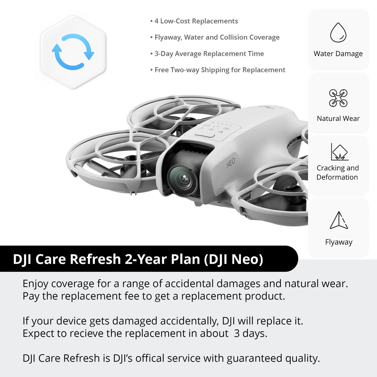 DJI Care Refresh 2-Year Plan for DJI Neo (Physical Card)